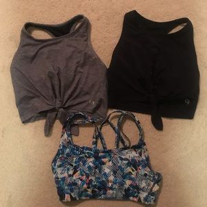 Gapfit crop top & sports bra bundle